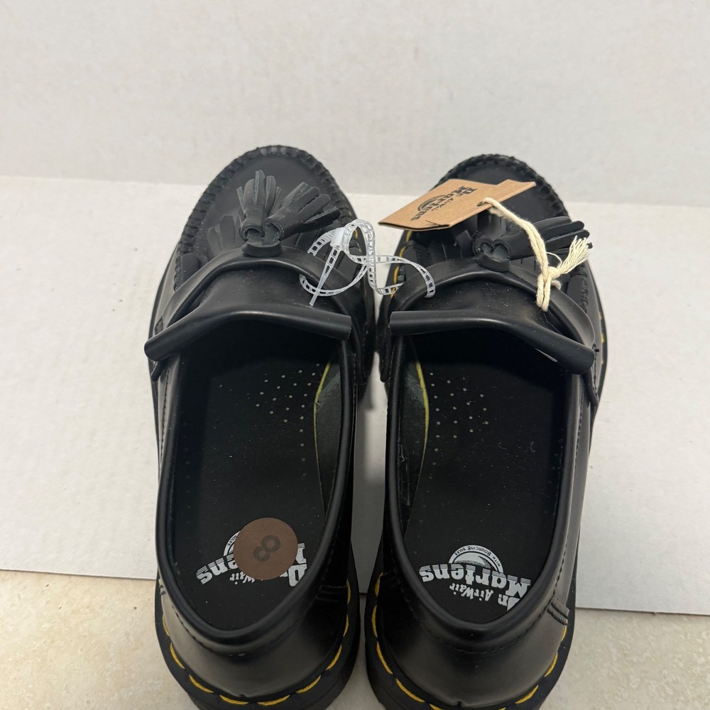 Dr. Martens Adrian Quad Leather Platform Tassel Loafers LA004 Mens 8 Womens 9 - Picture 8 of 9